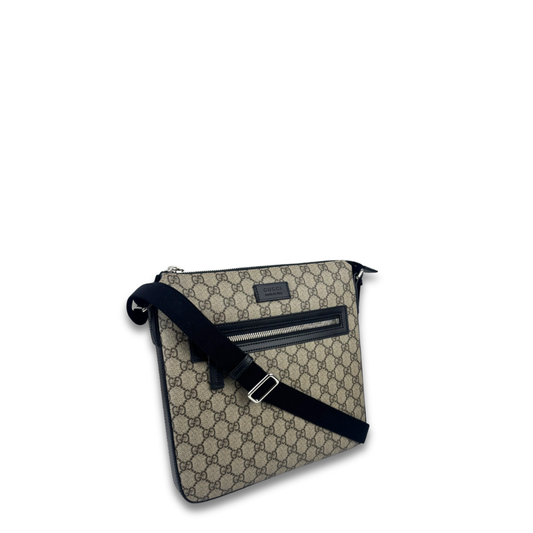 Gucci GG Supreme Zip Messenger Bag