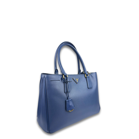 Prada Blue Saffiano Medium Galleria Tote