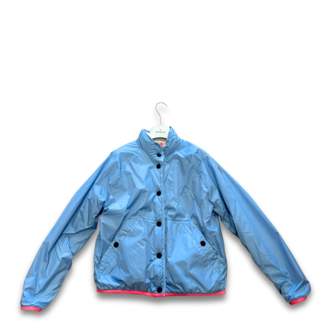 Moncler Light Blue Reversible Fleece Bomber