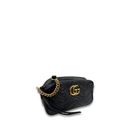 Gucci Black Marmont Small Camera Bag