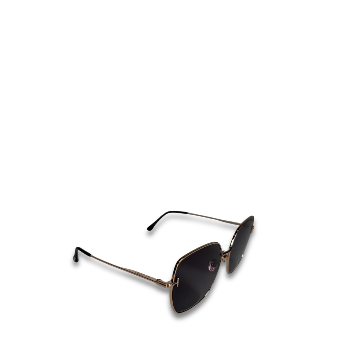 Tom Ford Gold Metal Aviator Sunglasses