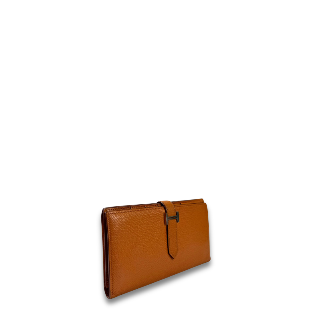 Hermès Epsom Bearn Long Wallet Gold