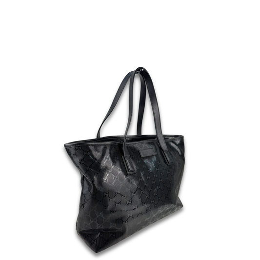 Gucci Black Imprimé Tote Bag