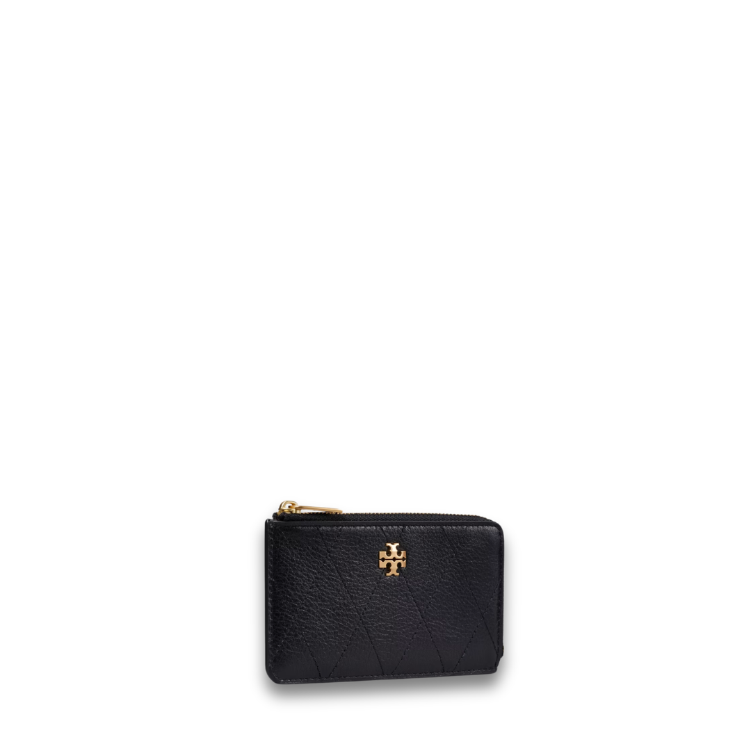 Tory Burch Charlie Quilted Zip Card Case