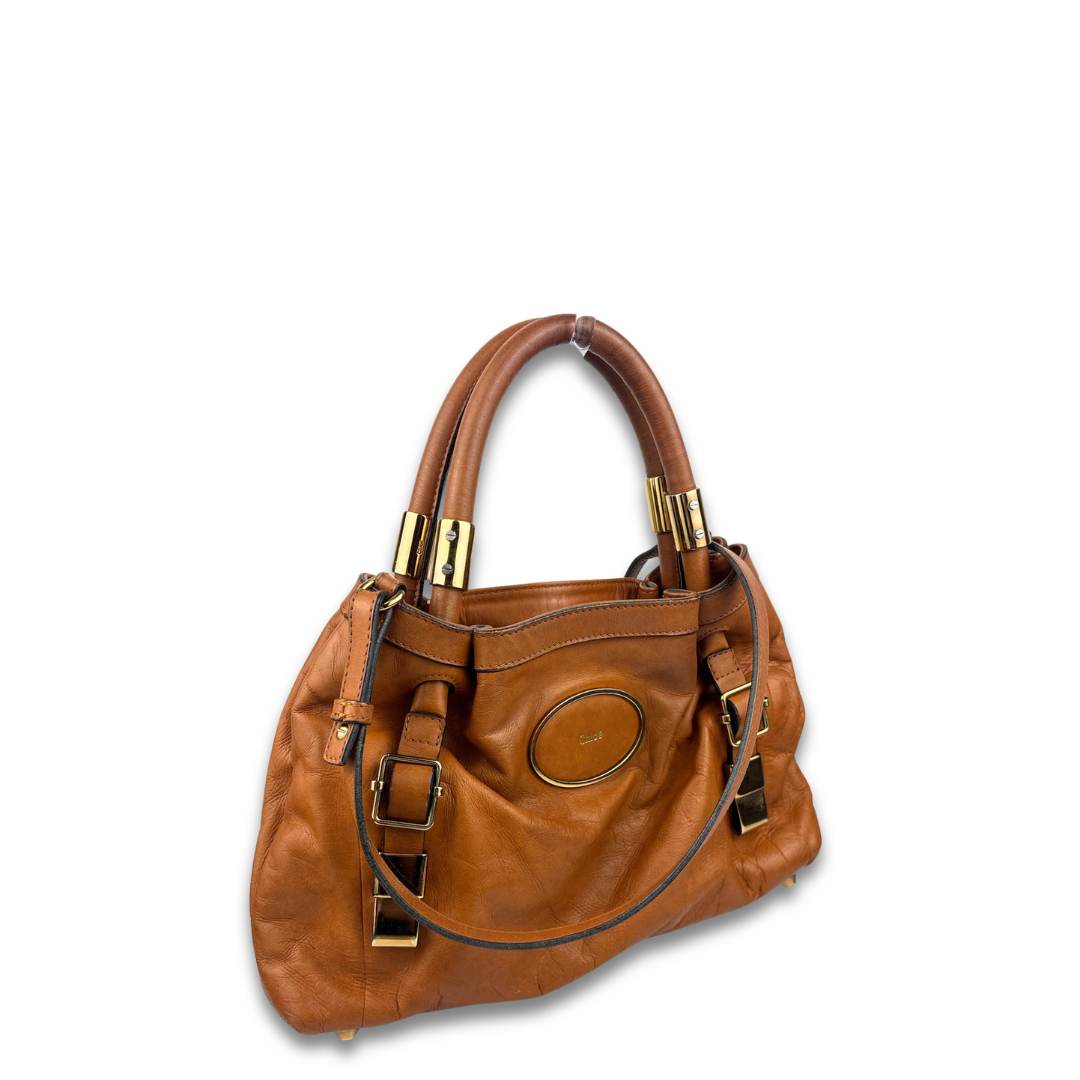 Chloe Victoria Leather Tote Bag