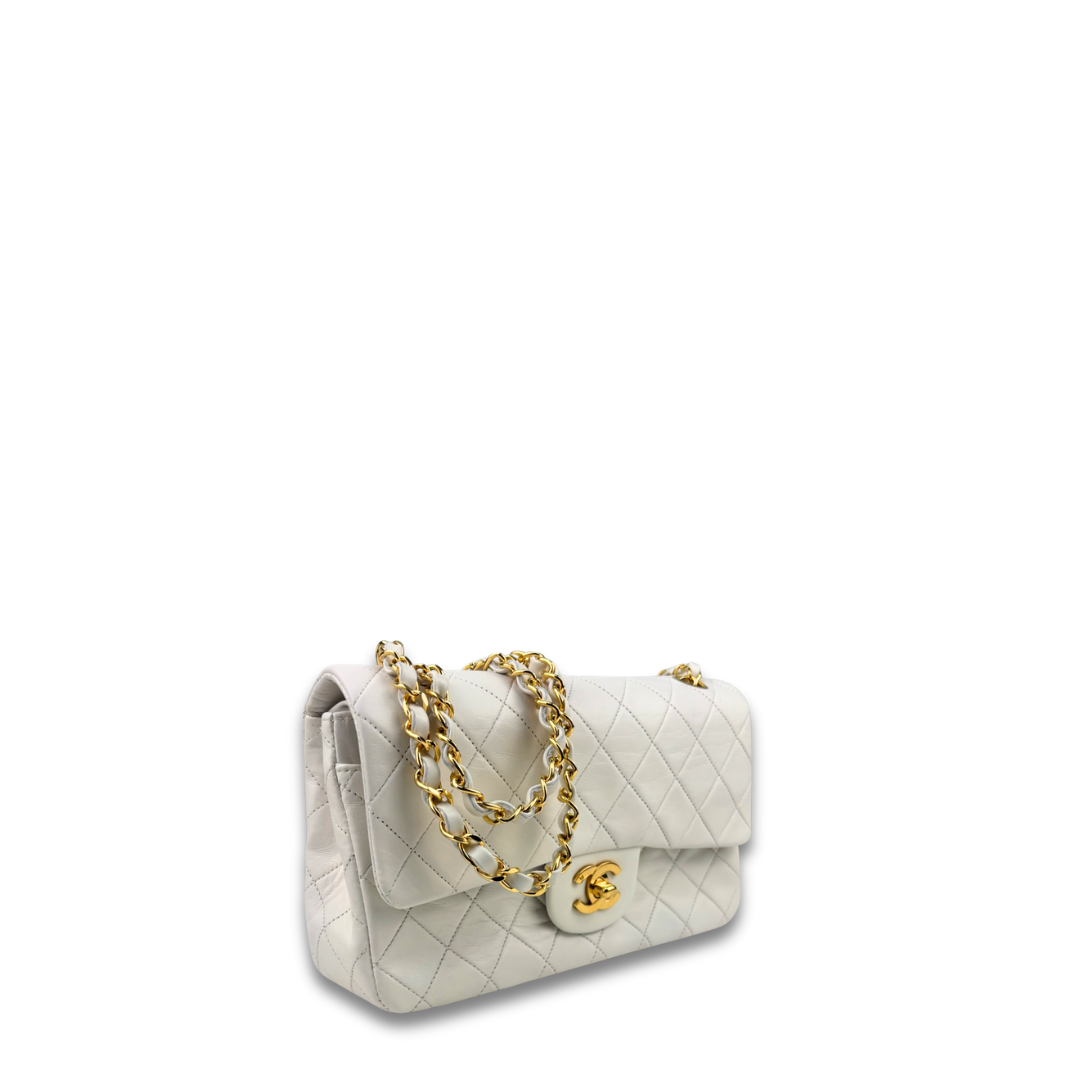 Chanel Classic White Small Double Flap