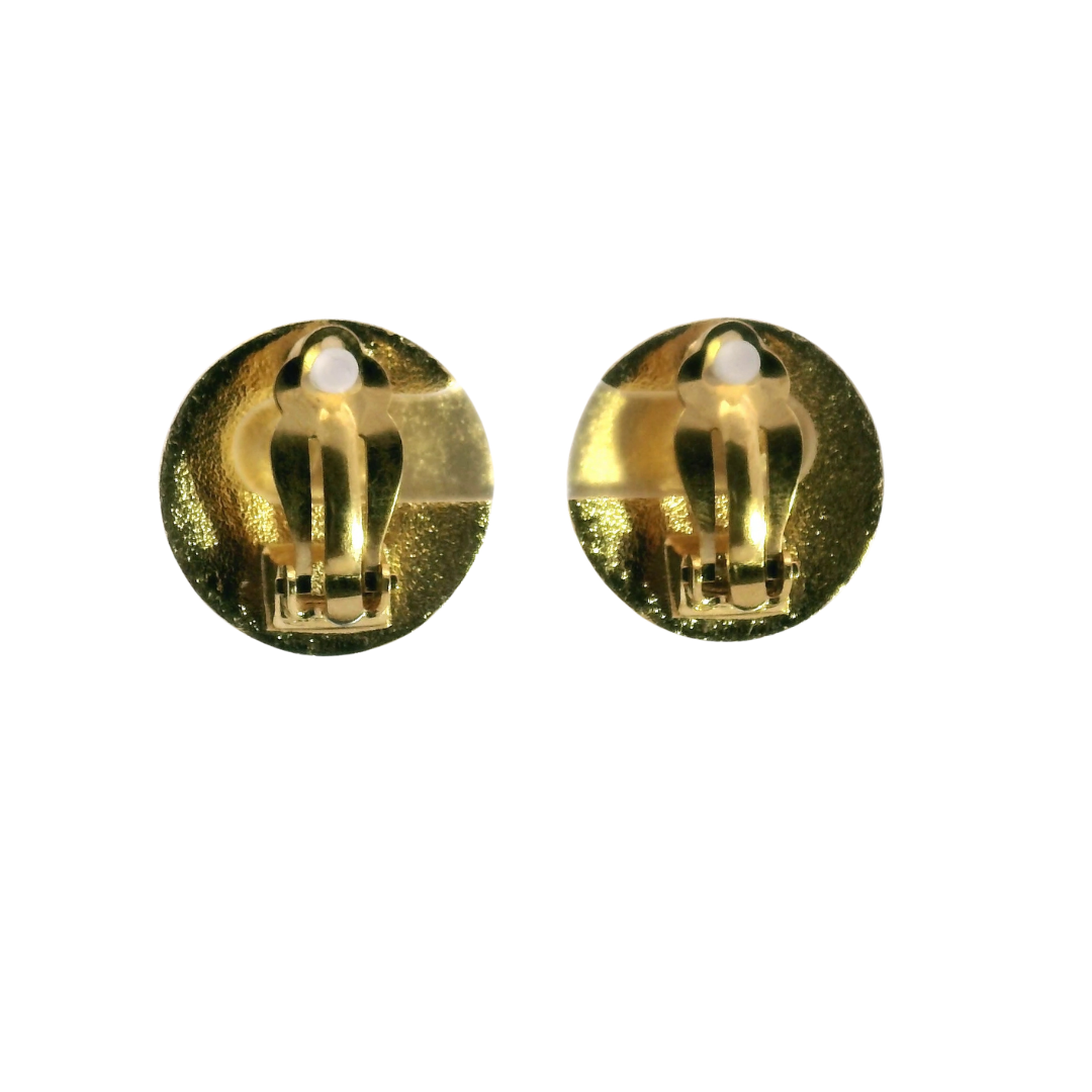 Chanel CC Coin Clip-On Earrings