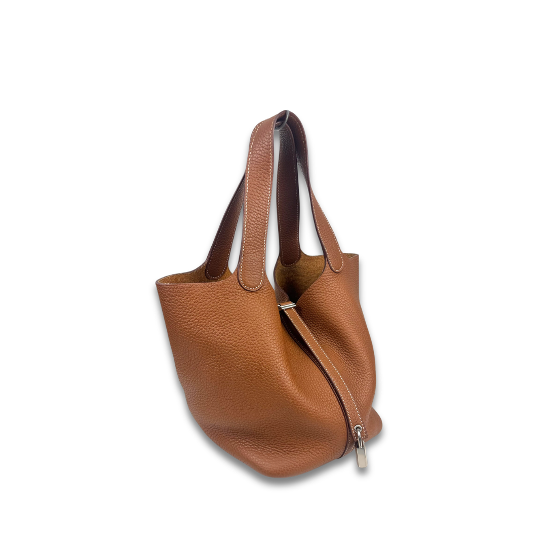 Hermès Gold Clemence Picotin 22