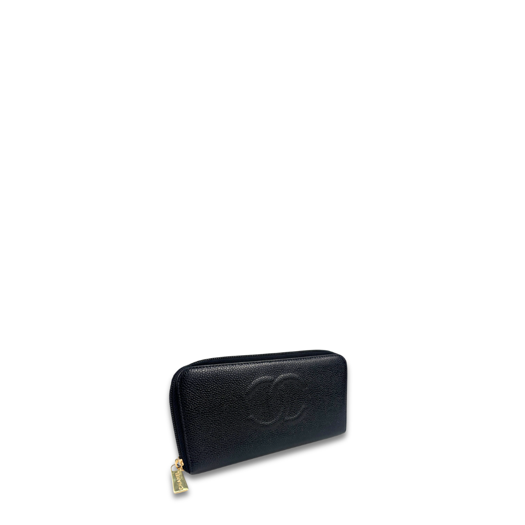 Chanel CC Timeless Zip Around Wallet
