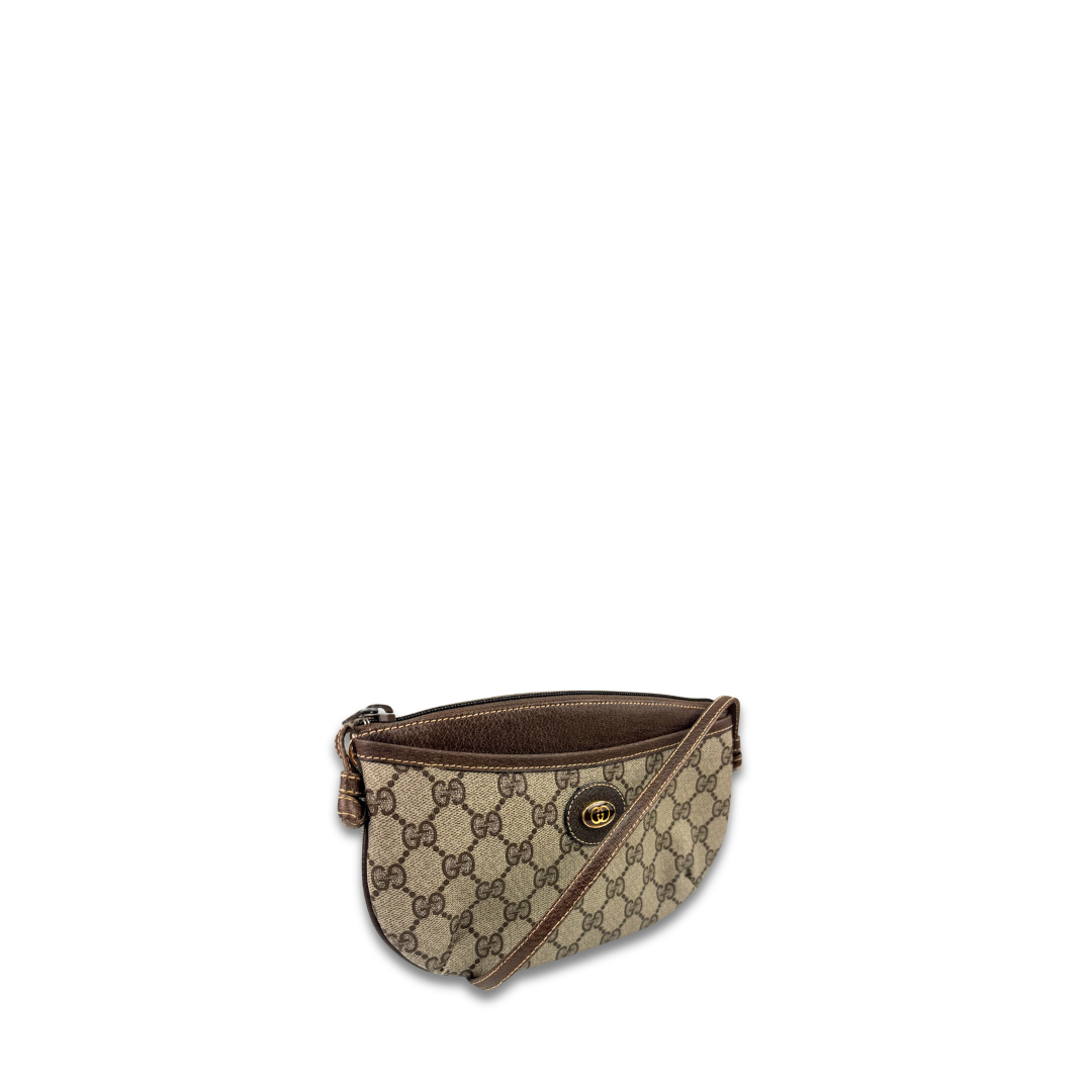 Gucci Brown GG Flat Crossbody