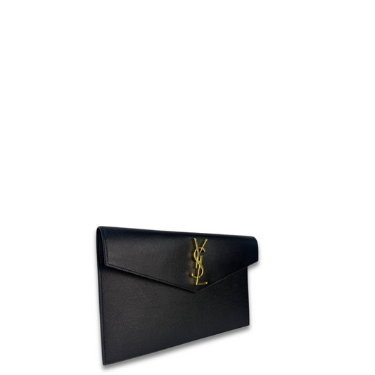 YSL Black Uptown Clutch