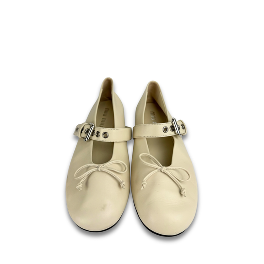 Miu Miu Mary Jane Flats - Size 38