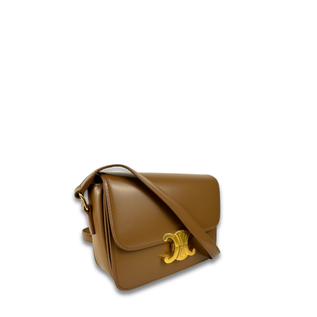 Celine Bronze Teen Triomphe Bag