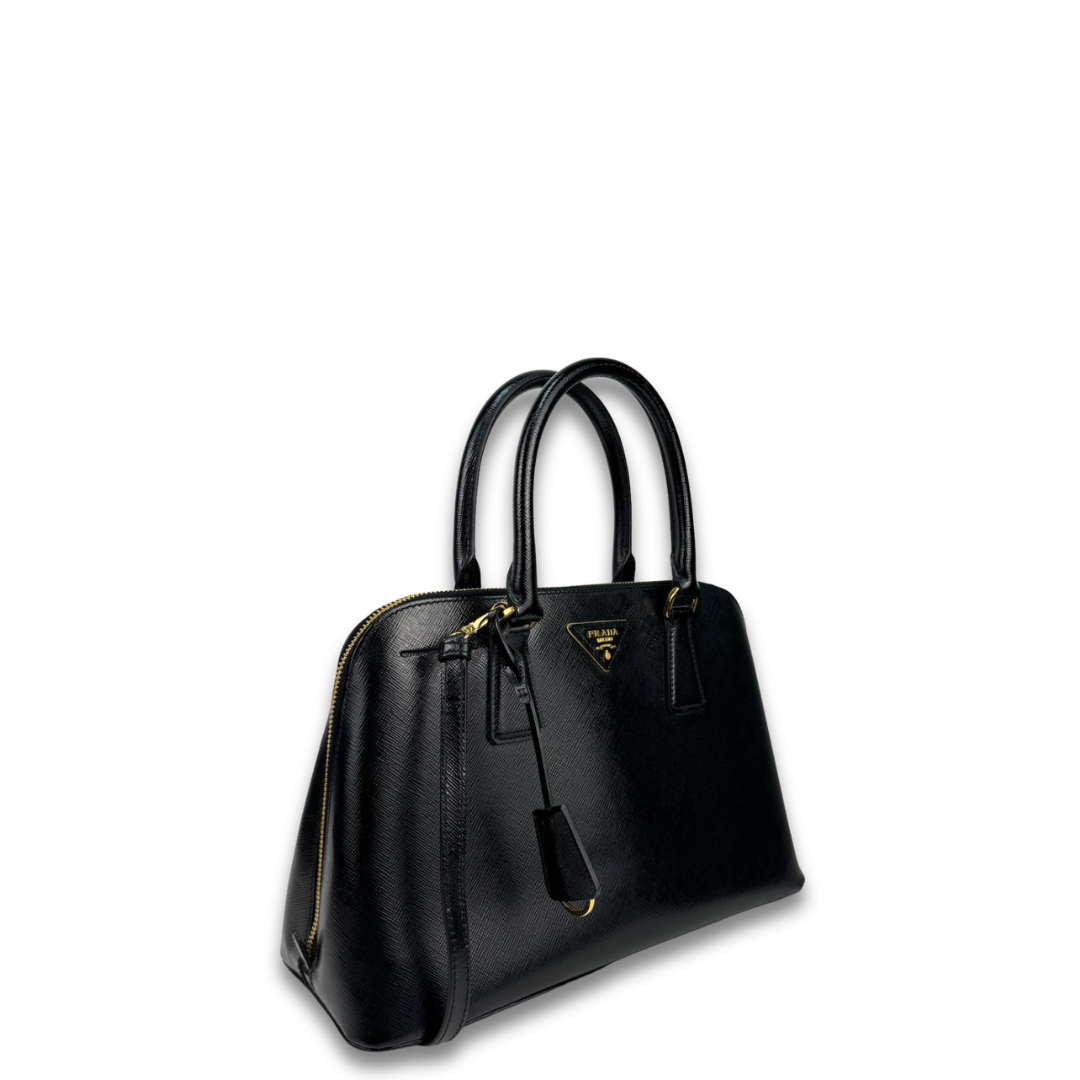 Prada Medium Black Saffiano Promenade Tote