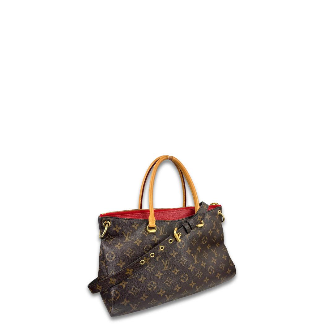 Louis Vuitton Monogram Pallas MM Red