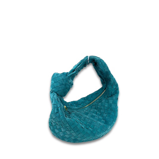 Bottega Veneta Teal Suede Teen Jodie