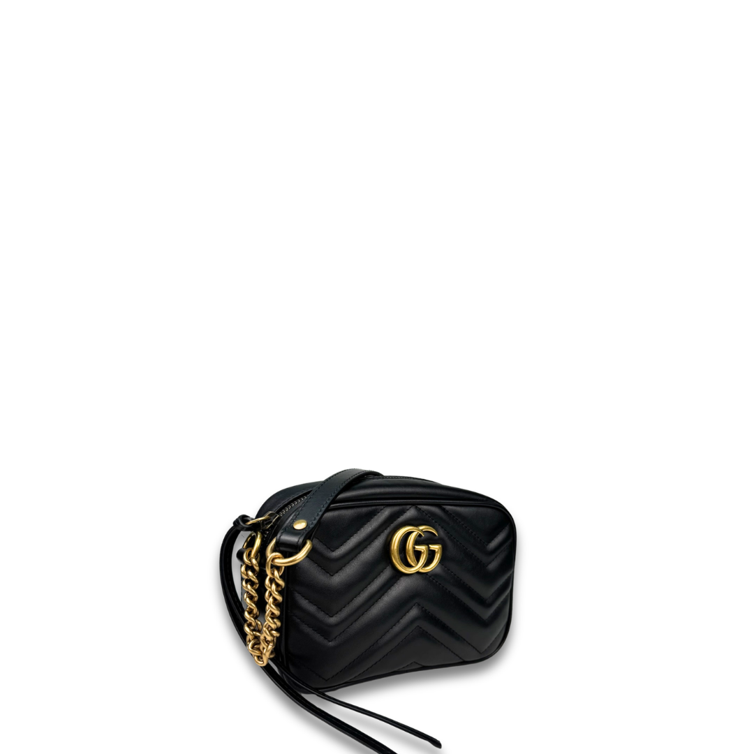 Gucci Black Marmont Mini Camera Bag