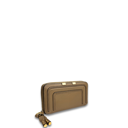 Chloe Marcie Brown Zip Around Wallet