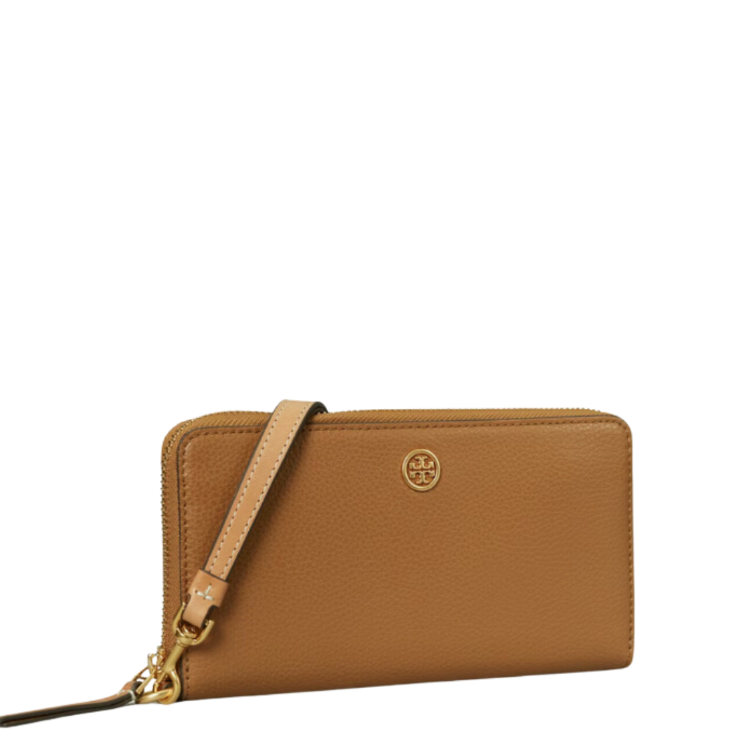 Tory Burch Robinson Pebbled Continental Wallet