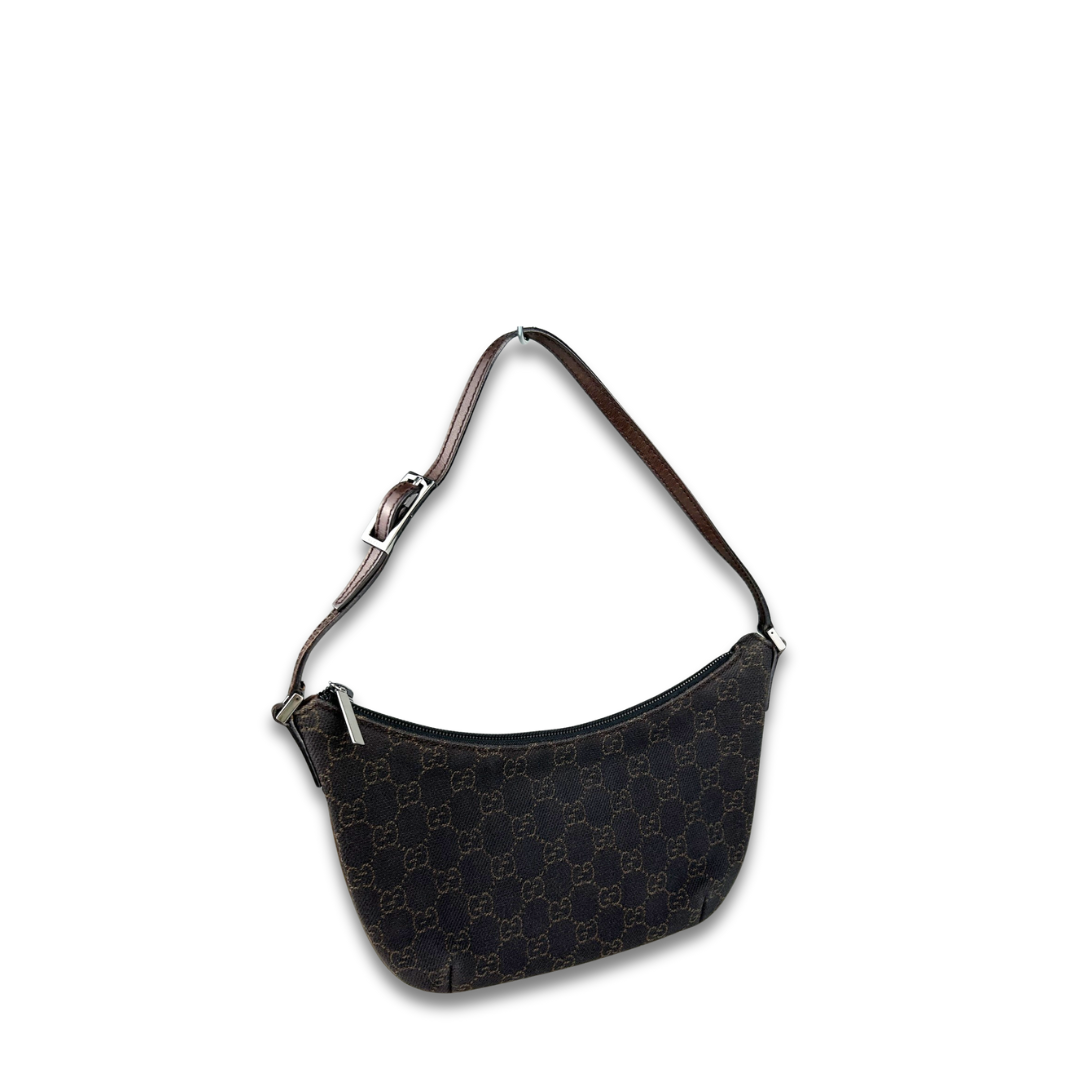 Gucci Brown Canvas Shoulder Bag