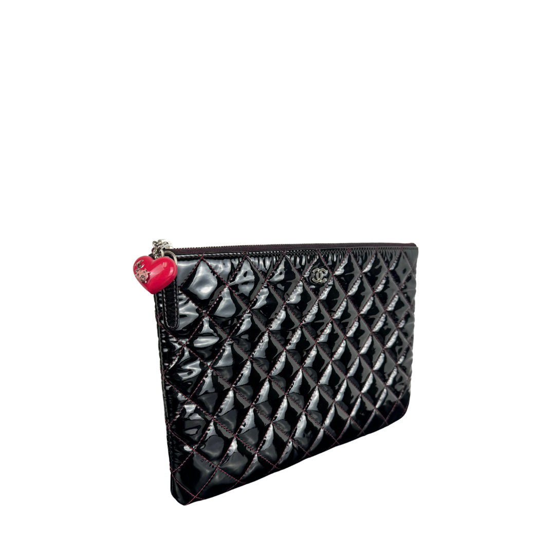 Chanel Large Patent Clutch Lola Saratoga