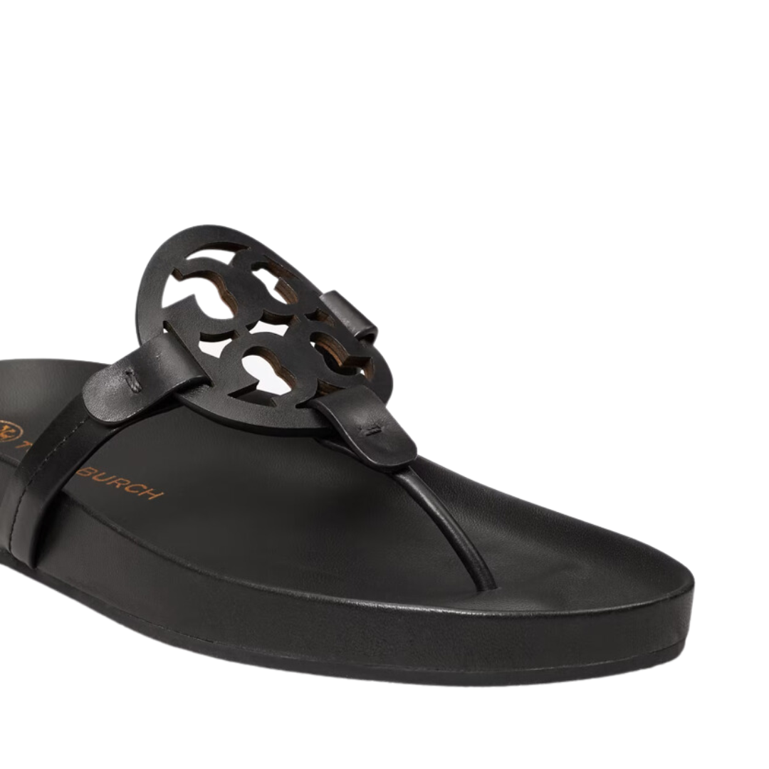 Tory Burch Miller Cloud Sandal Perfect Black Lola Saratoga
