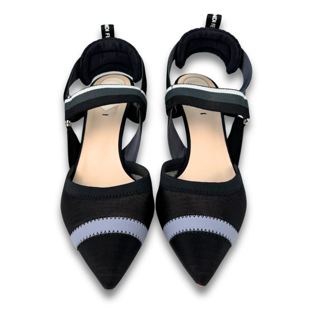Fendi Colibri Mesh Slingbacks - Size 40