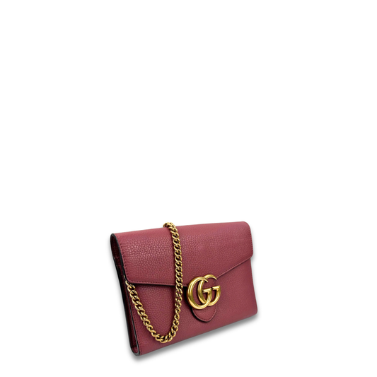Gucci Mauve Marmont Chain Wallet