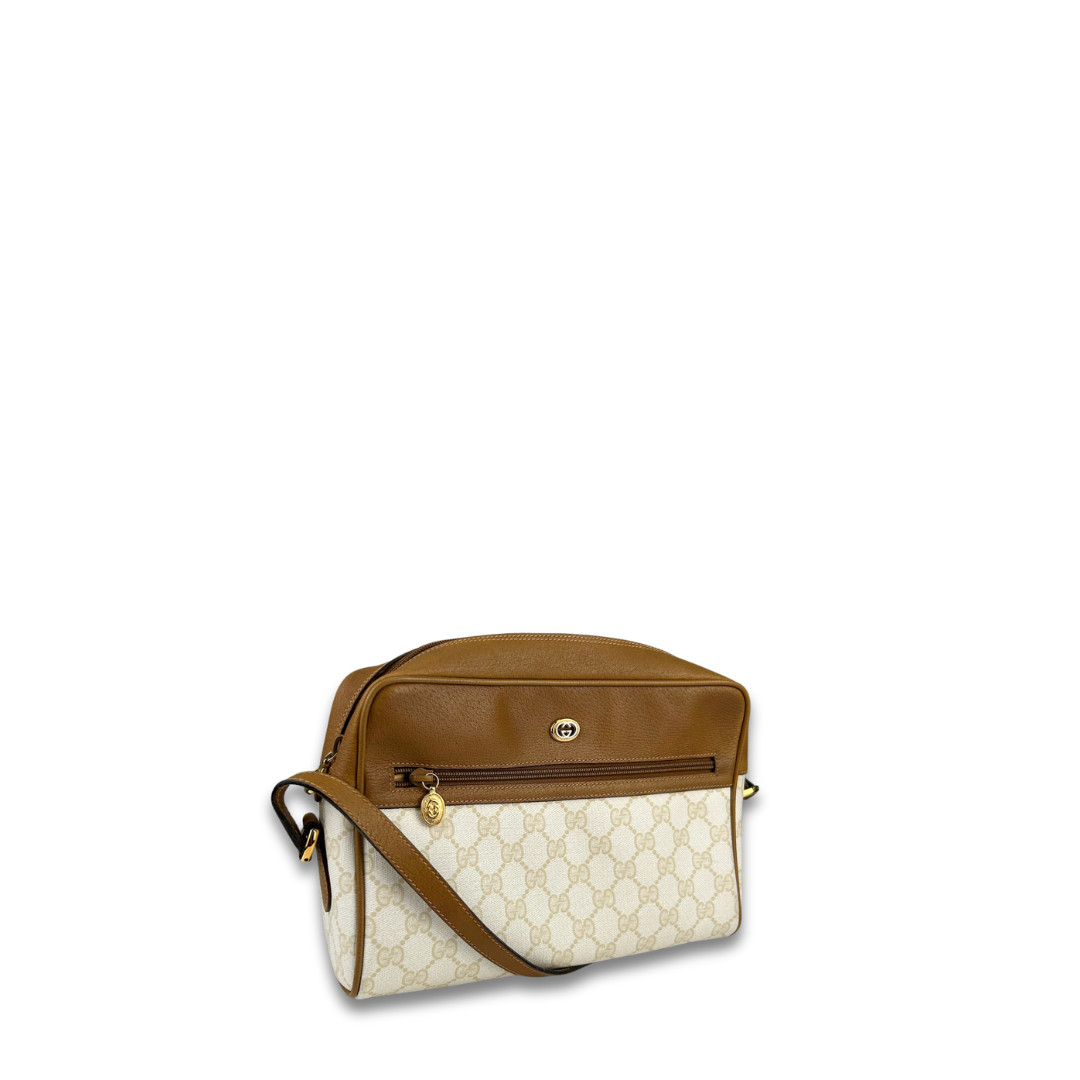 Gucci Ivory Vintage GG Supreme Crossbody