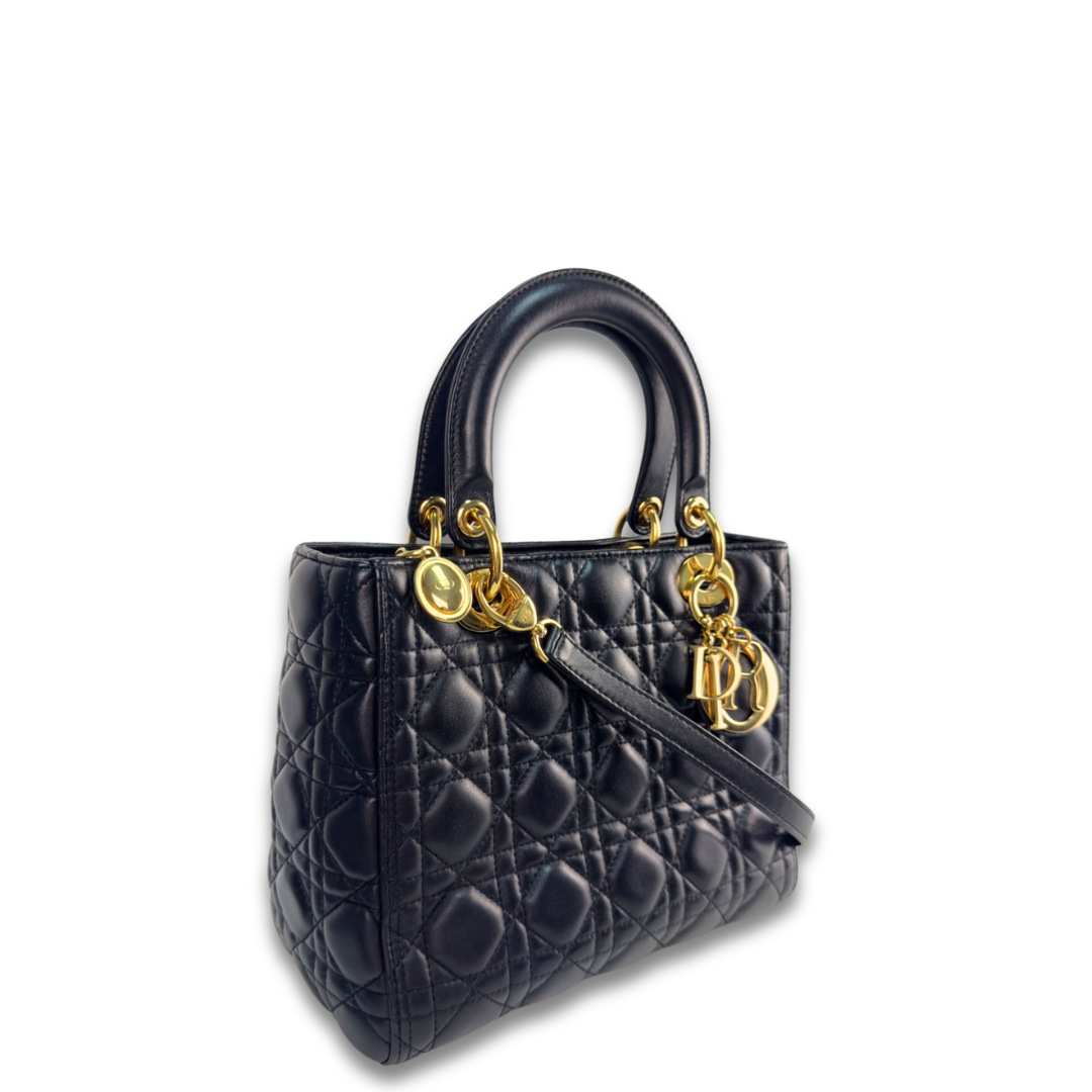 Dior Medium Black Lady Dior