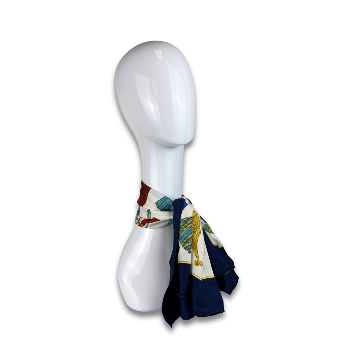 Celine Tassel Silk Scarf