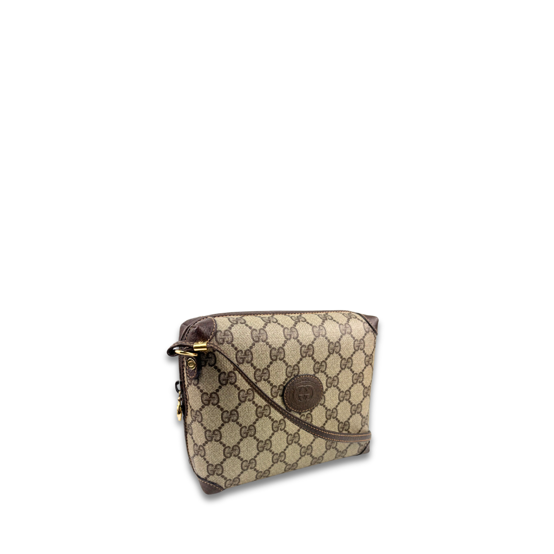 Gucci Brown GG Supreme Square Crossbody
