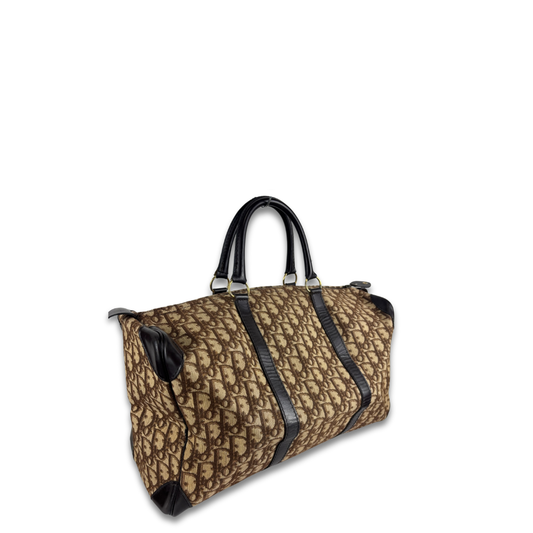 Dior Brown Canvas Trotter Duffle 40