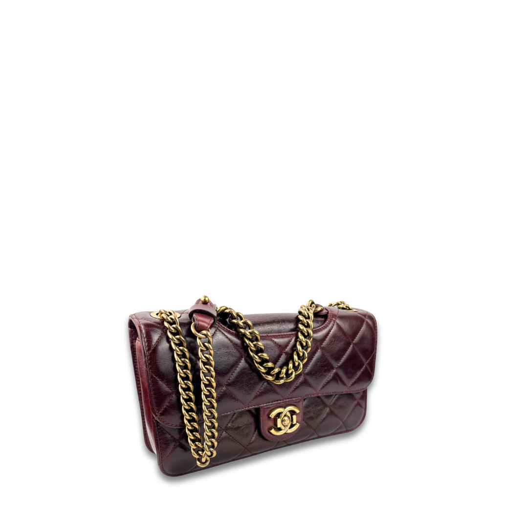 Chanel Burgundy Perfect Edge Flap Bag