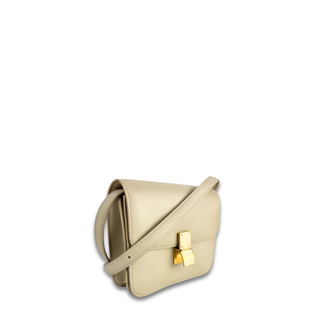 Celine Small Beige Box Bag