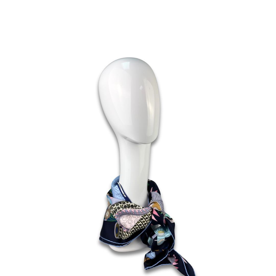 Hermès 'Les Trésors d'un Artiste' Silk Scarf 90