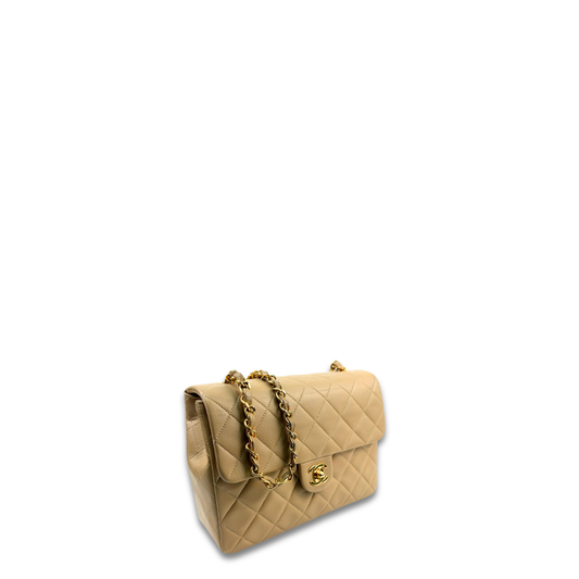 Chanel Classic Beige Small Square Single Flap