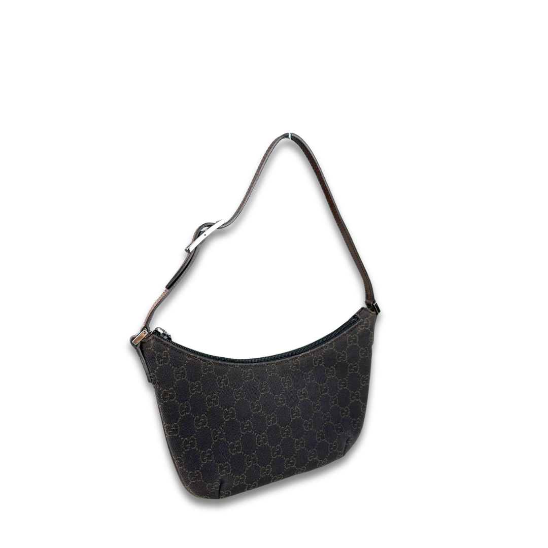 Gucci Brown Canvas Shoulder Bag