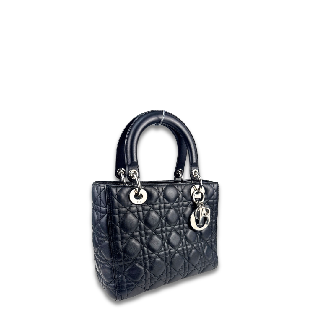 Dior Black Medium Lambskin Lady Dior
