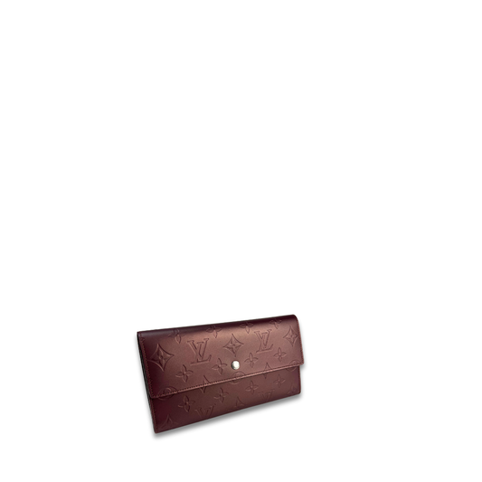 Louis Vuitton Mat Burgundy Porte Tresor International Wallet
