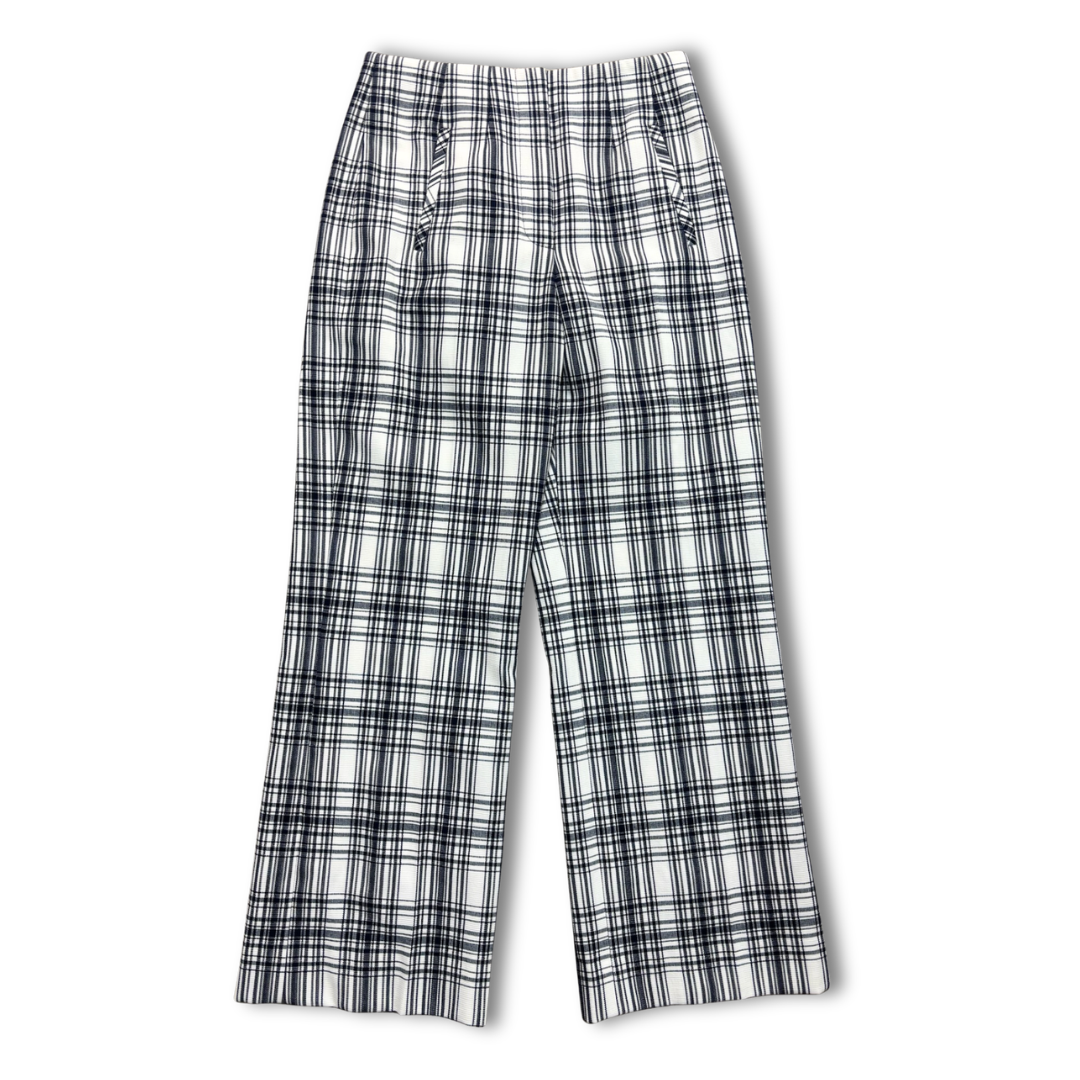 Veronica Beard Blue Plaid Vest/Pants Set- Size 2