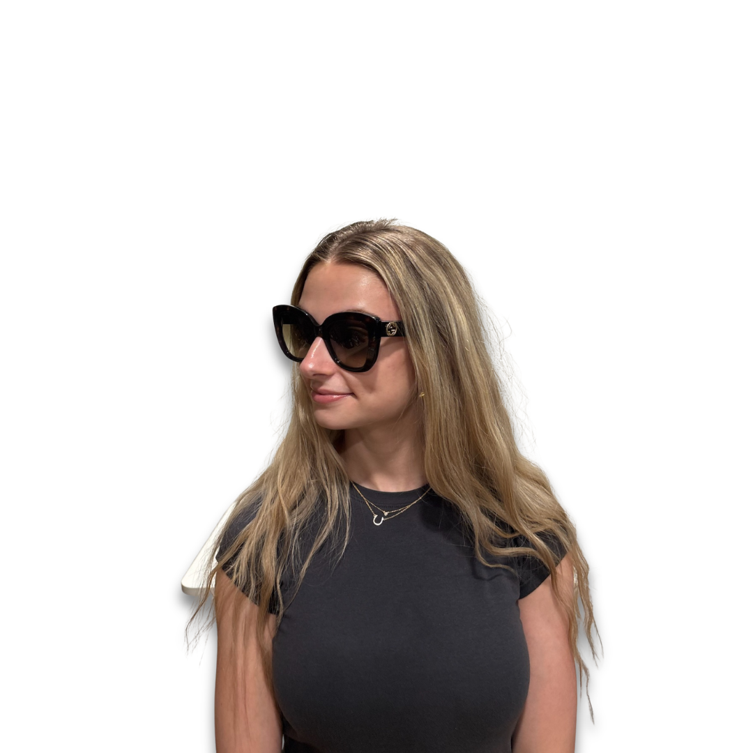 Gucci Oversized Tortoiseshell Cateye Sunglasses