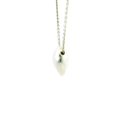 Tiffany & Co Elsa Peretti Sterling Silver Bean Necklace