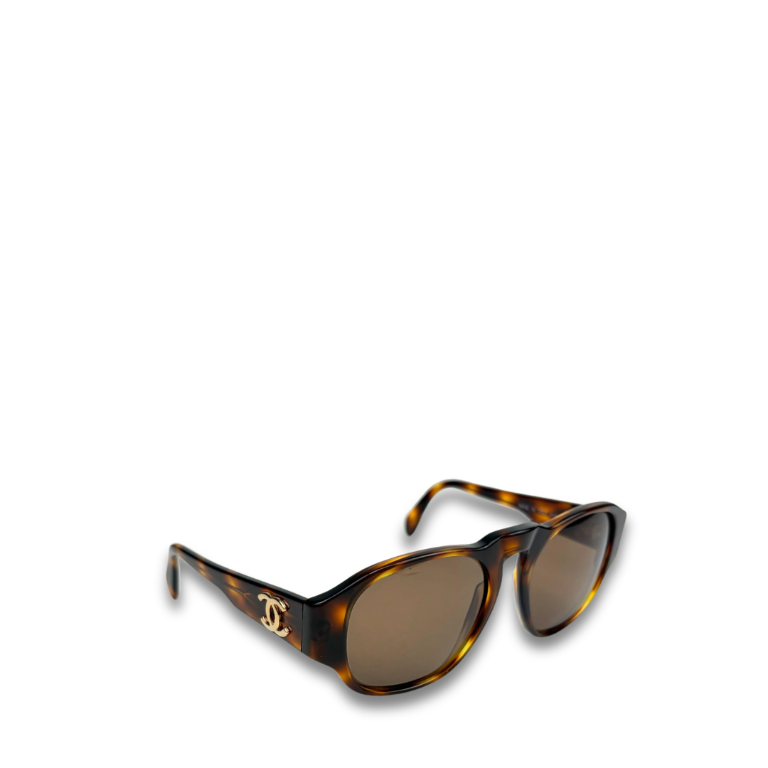 Chanel Tortoise Round Sunglasses
