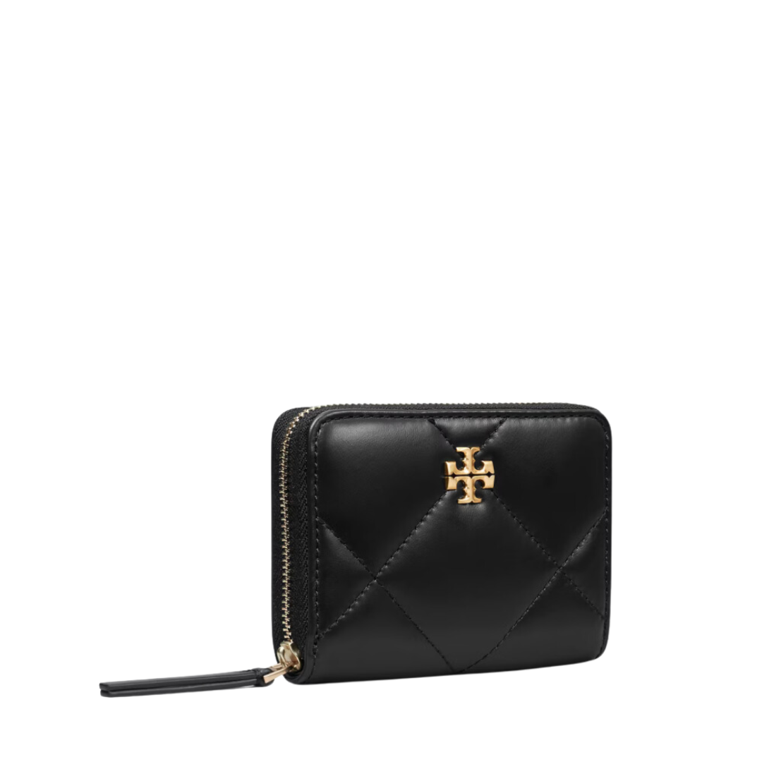 Tory Burch Kira Diamond Quilt Small Zip Around Wallet