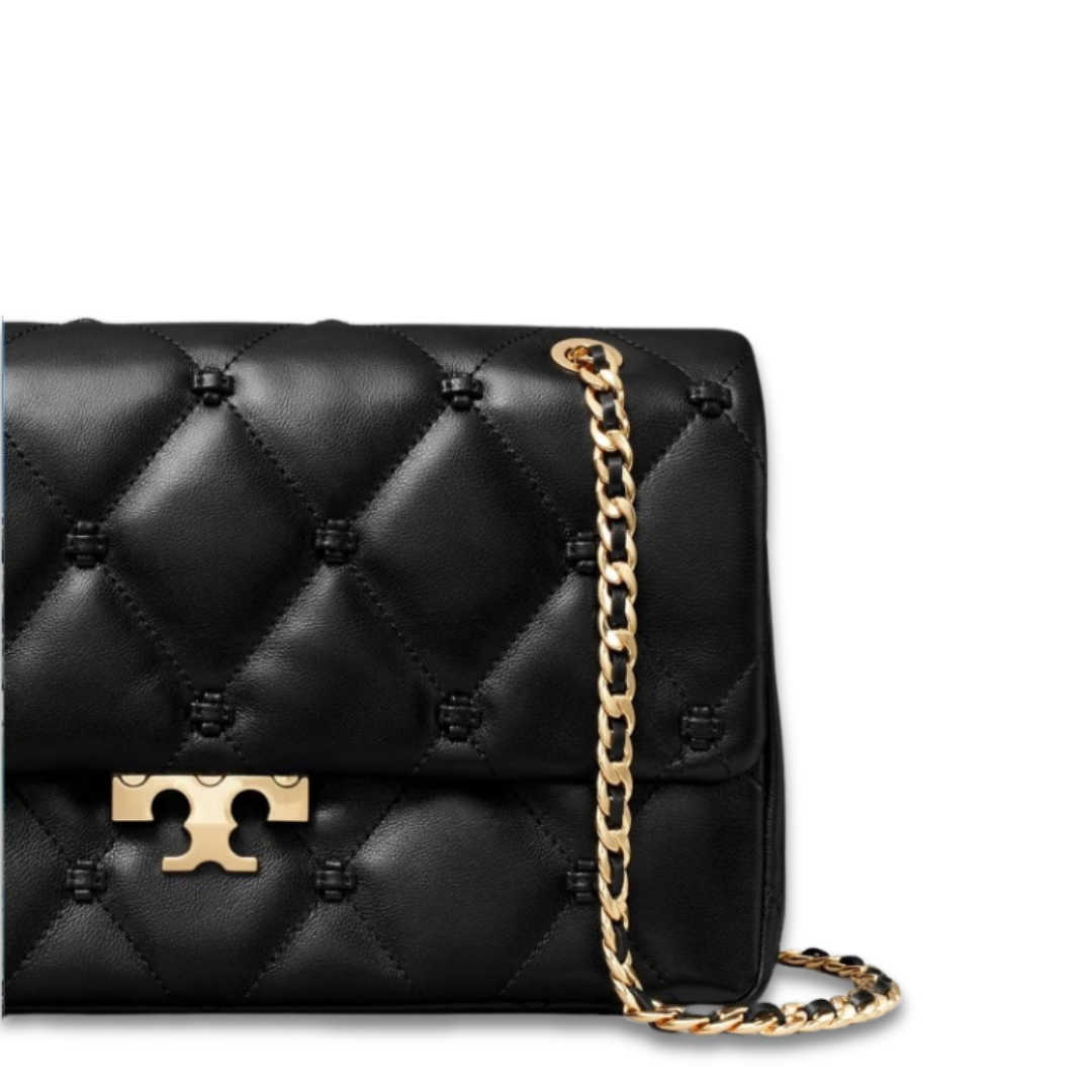 Tory Burch Bunny Knot Black Shoulder Bag