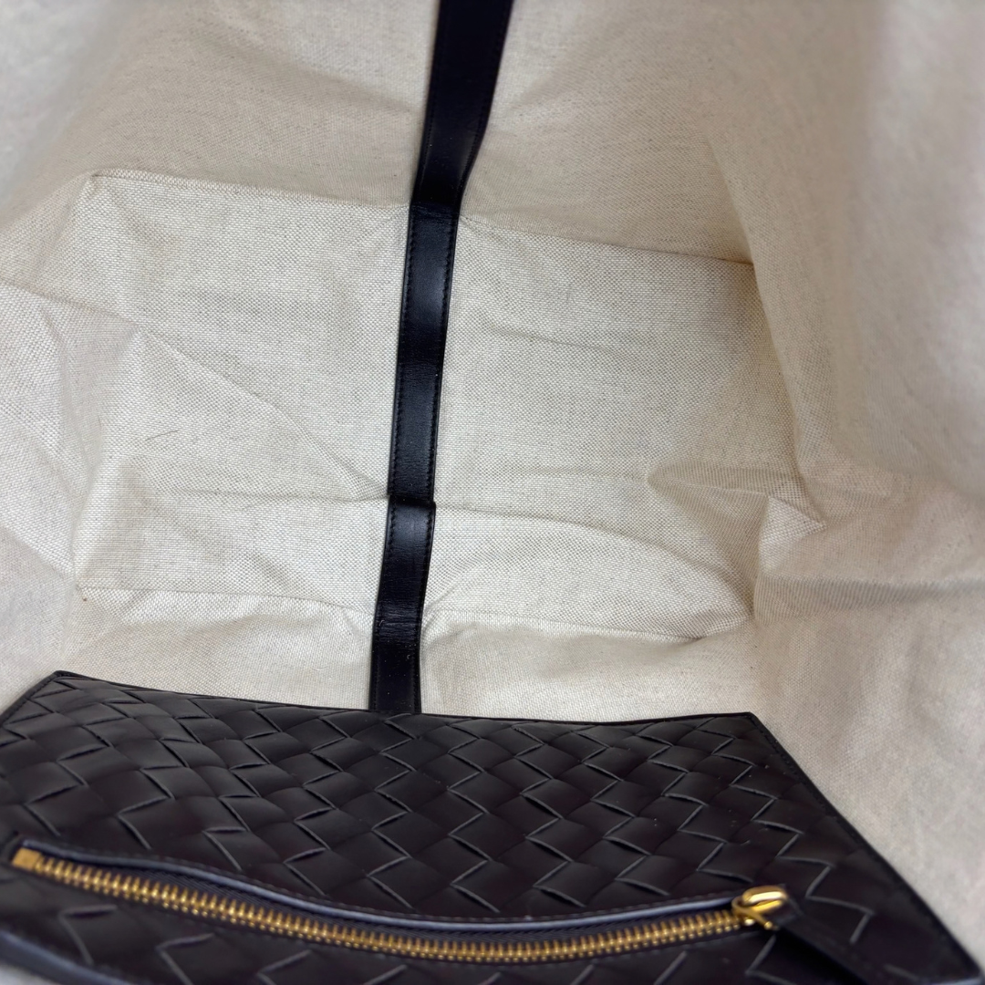 Bottega Veneta Flip Flap Canvas Tote
