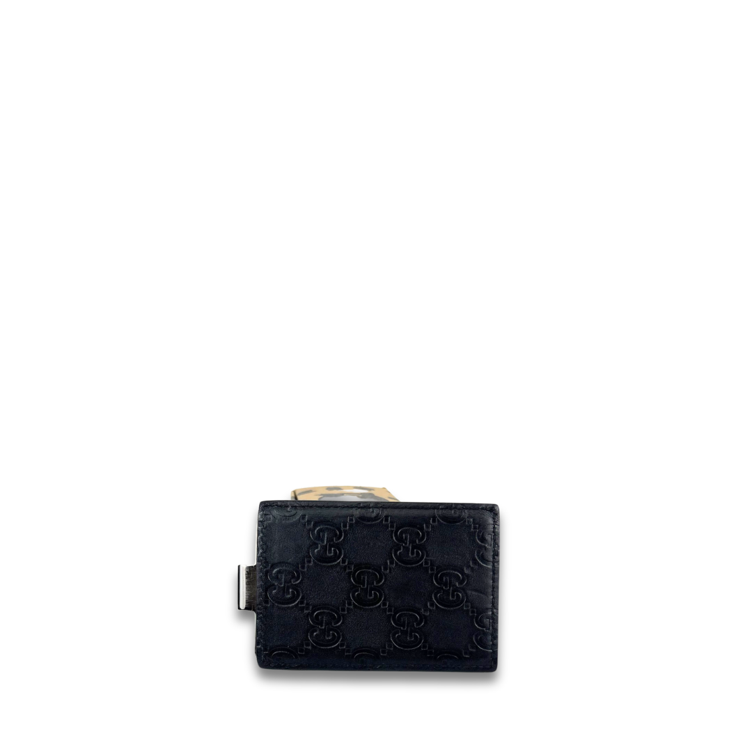 Gucci Black Guccissima Money Clip