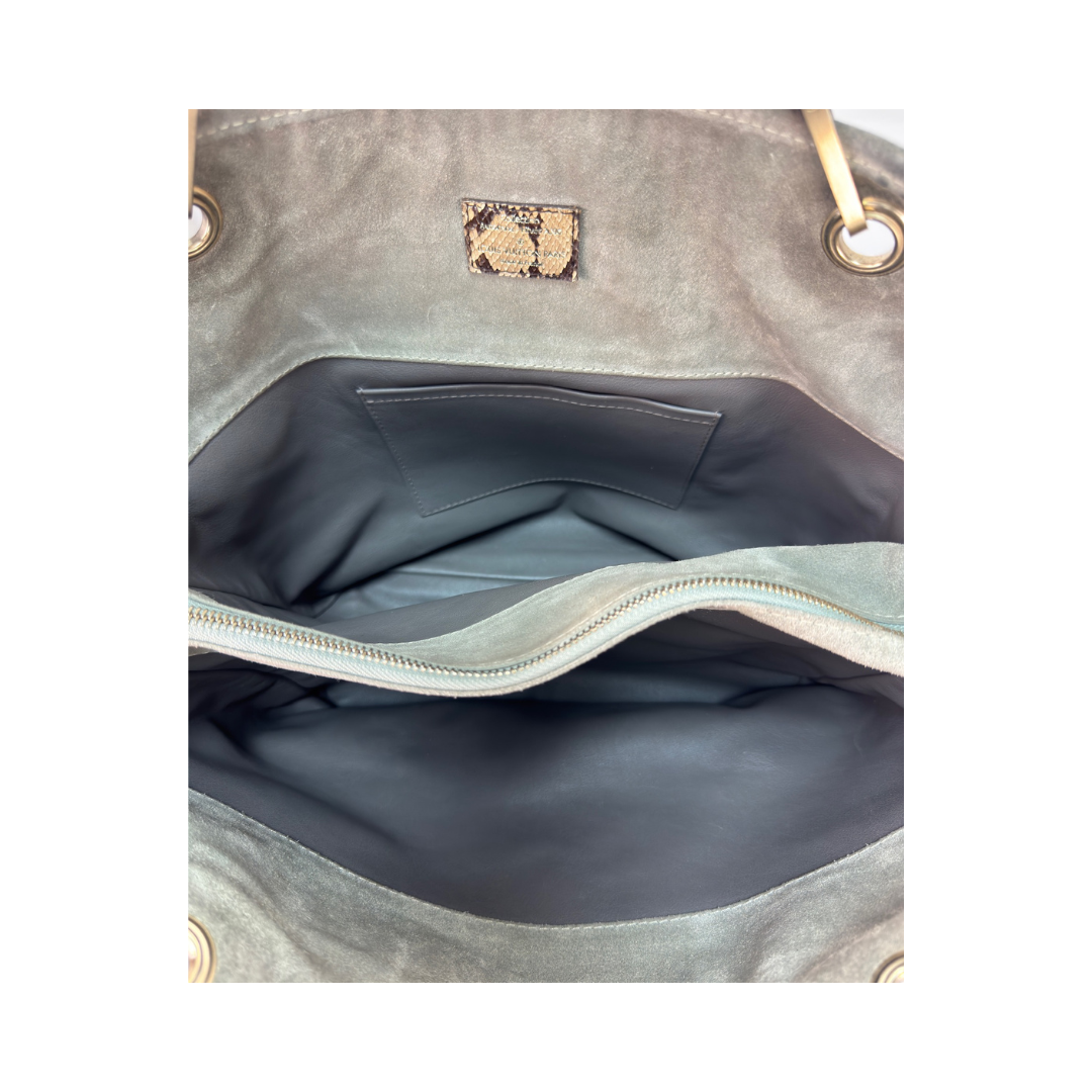 Louis Vuitton Embossed Suede Whisper GM