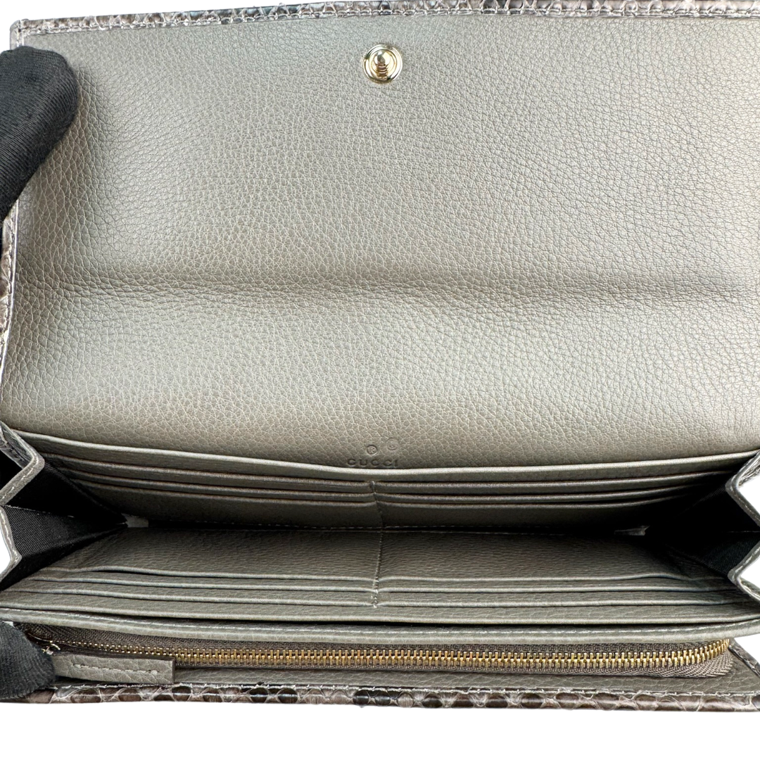 Gucci Greenwich Python Wallet